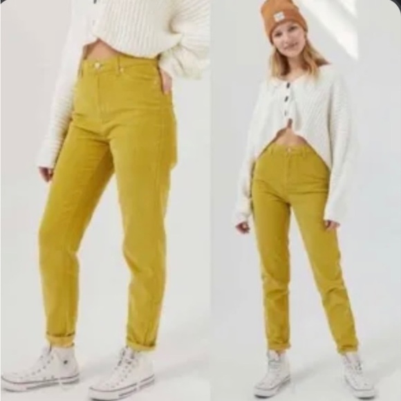 Urban Outfitters Pants - 5/$25 Urban Outfitters‎ Mom High Rise Straight Leg Corduroy Pants Womens 26